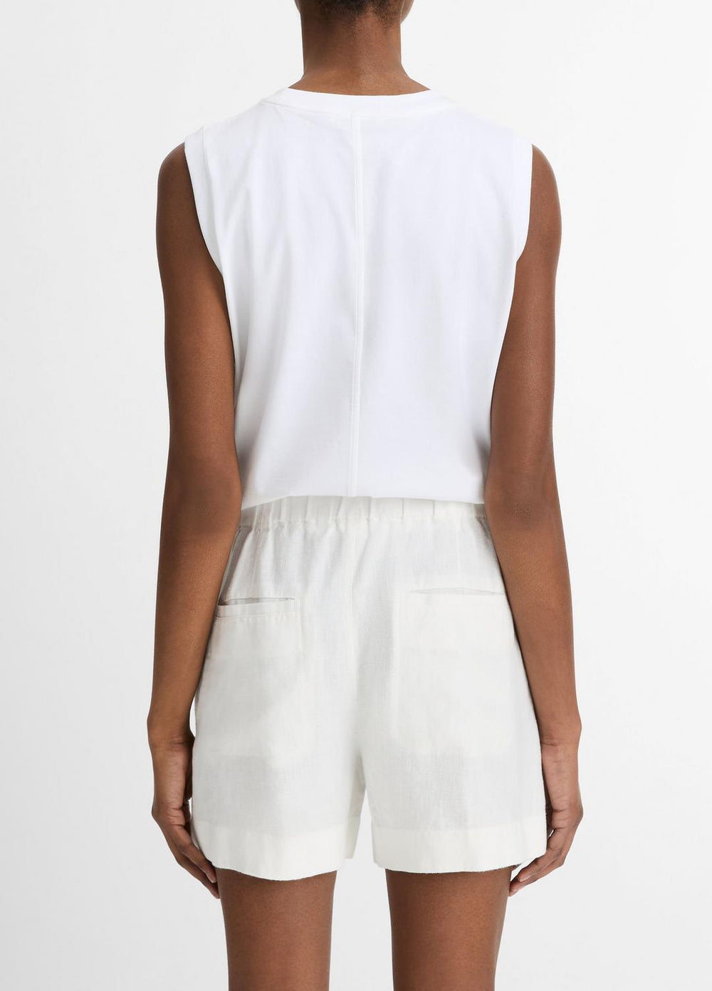 Hemp Short in Shorts - OFF WHITE | VINCE Women