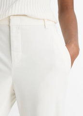 Italian Stretch-Cotton Chino Short in Shorts - OFF WHITE | VINCE Women