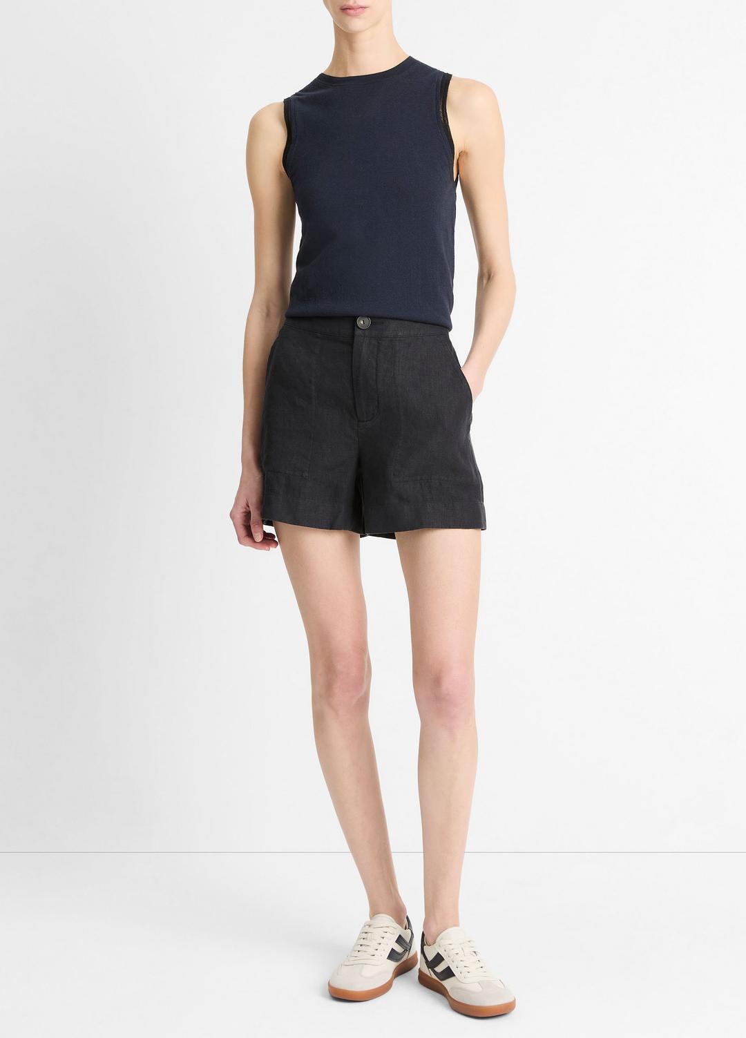 Hemp Short in Shorts - DARK NIGHT LAKE | VINCE Women