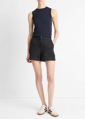 Hemp Short in Shorts - DARK NIGHT LAKE | VINCE Women