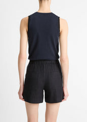 Hemp Short in Shorts - DARK NIGHT LAKE | VINCE Women