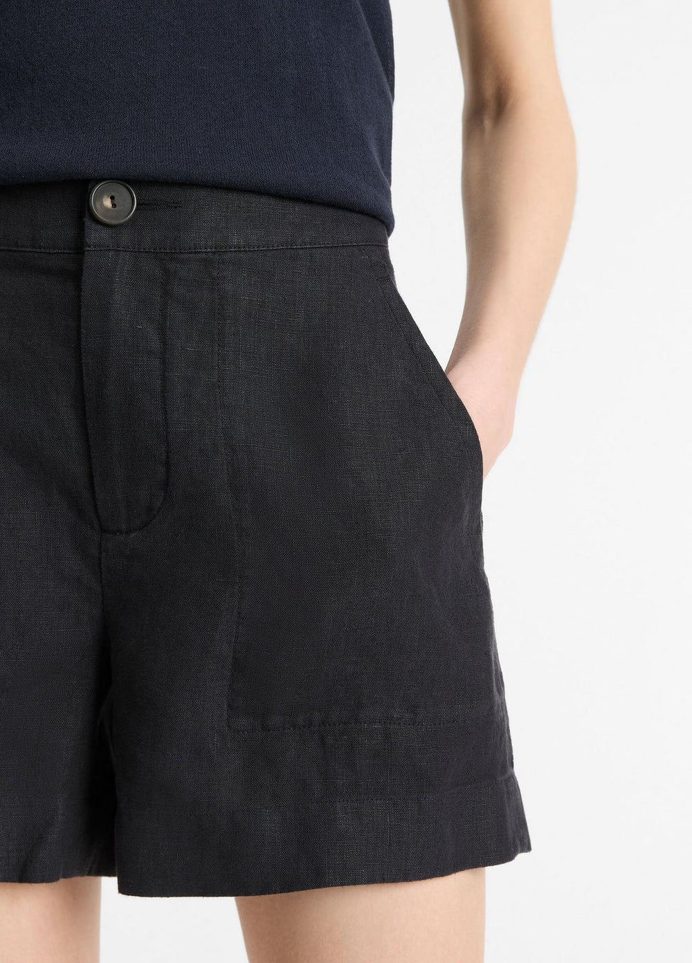 Hemp Short in Shorts - DARK NIGHT LAKE | VINCE Women