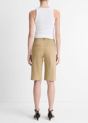 Italian Stretch-Cotton Chino Short in Shorts - DESERT | VINCE Women