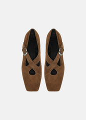 Cici Suede Flat in Loafers & Flats - ELMWOOD | VINCE Women