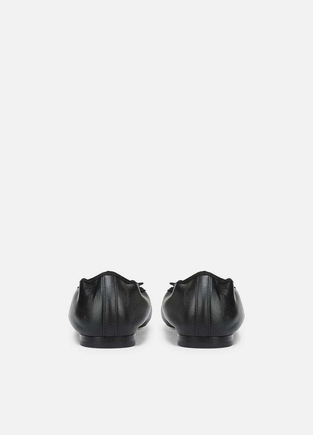 Darla Leather Ballet Flat in Loafers & Flats - BLACK | VINCE Women