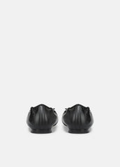 Darla Leather Ballet Flat in Loafers & Flats - BLACK | VINCE Women