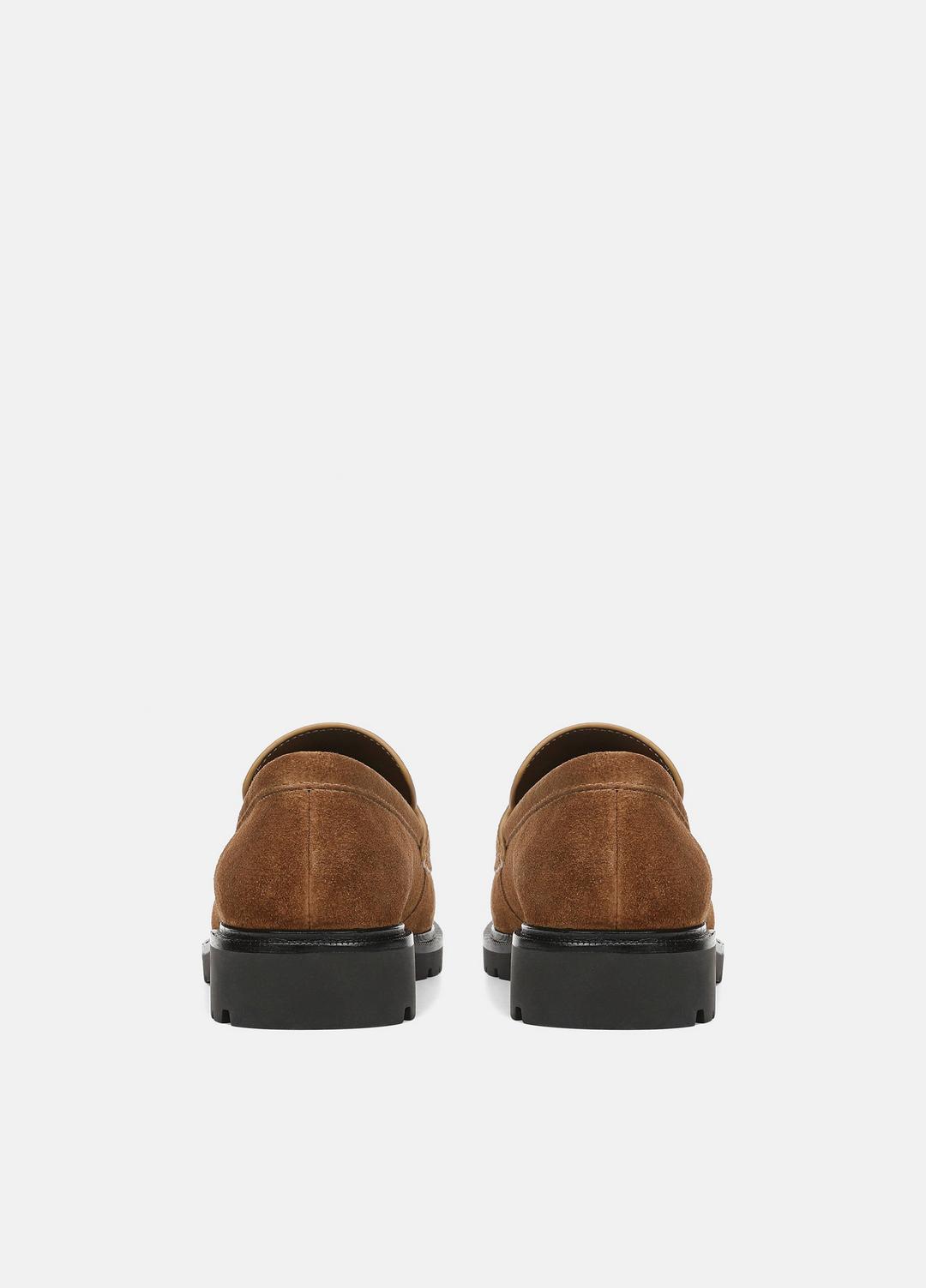 Siena Suede Lug-Sole Loafer in Loafers & Flats - ELM WOOD | VINCE Women