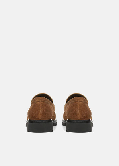 Siena Suede Lug-Sole Loafer in Loafers & Flats - ELM WOOD | VINCE Women