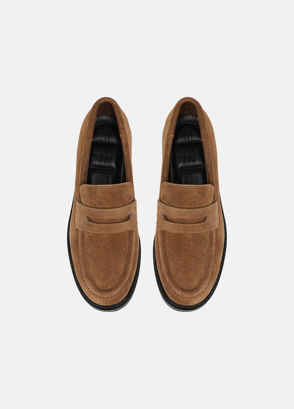 Siena Suede Lug-Sole Loafer in Loafers & Flats - ELM WOOD | VINCE Women