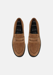 Siena Suede Lug-Sole Loafer in Loafers & Flats - ELM WOOD | VINCE Women