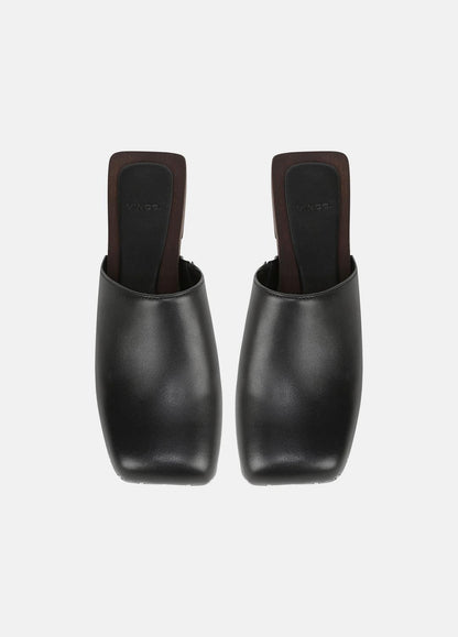Margarita Leather Clog in Loafers & Flats - BLACK | VINCE Women