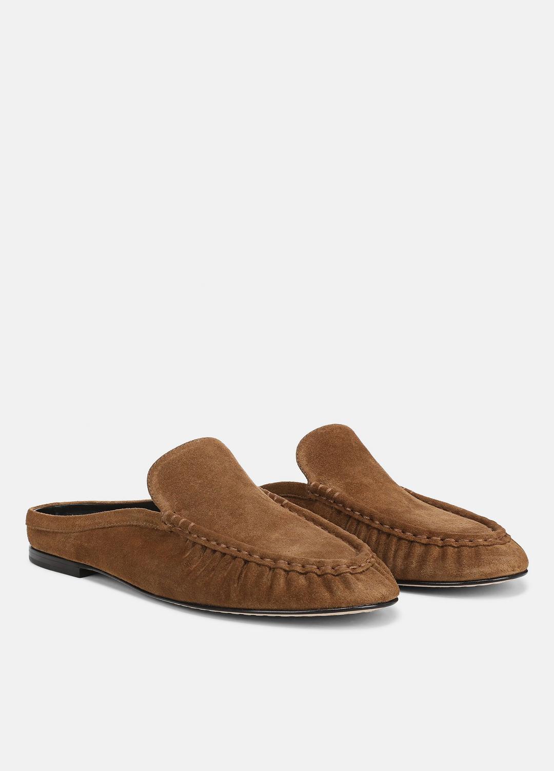Tevin Suede Mule in Loafers & Flats - ELMWOOD | VINCE Women