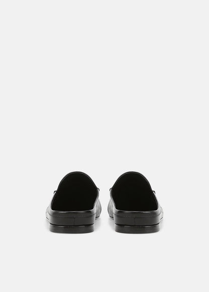 Tevin Leather Mule in Loafers & Flats - BLACK | VINCE Women