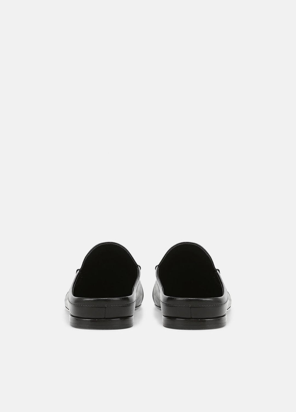 Tevin Leather Mule in Loafers & Flats - BLACK | VINCE Women
