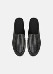 Tevin Leather Mule in Loafers & Flats - BLACK | VINCE Women