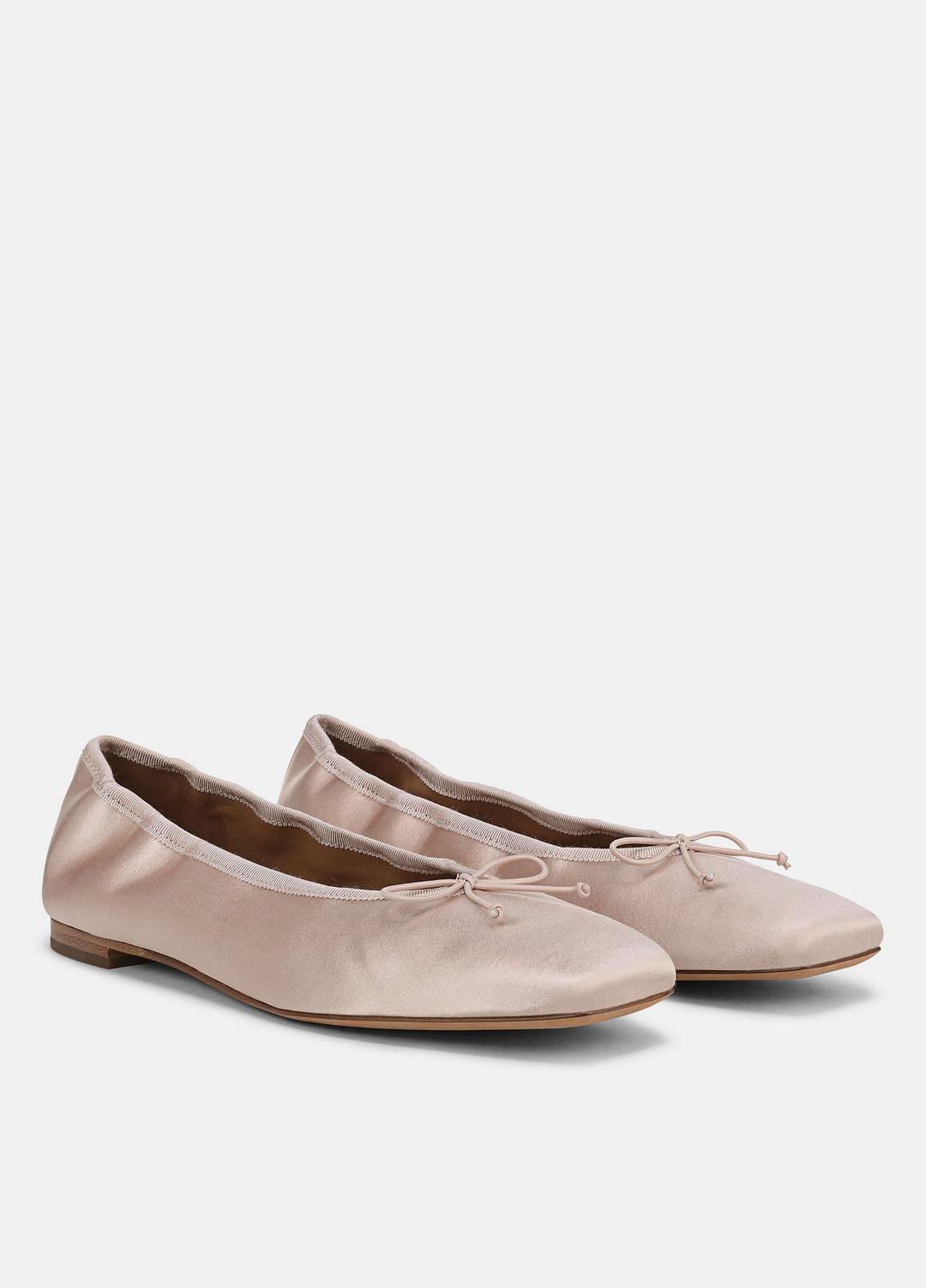 Darla Satin Ballet Flat in Loafers & Flats - CASA ROSA | VINCE Women