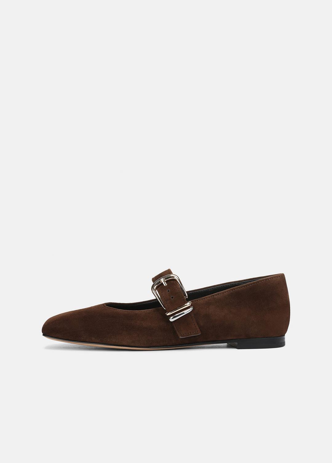Daniela Suede Mary Jane Flat in Loafers & Flats - CLOVE | VINCE Women