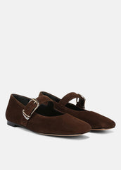 Daniela Suede Mary Jane Flat in Loafers & Flats - CLOVE | VINCE Women