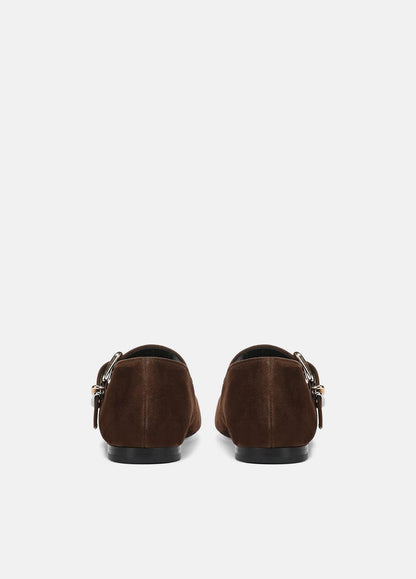 Daniela Suede Mary Jane Flat in Loafers & Flats - CLOVE | VINCE Women