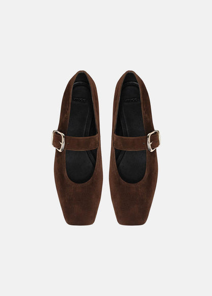 Daniela Suede Mary Jane Flat in Loafers & Flats - CLOVE | VINCE Women