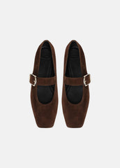 Daniela Suede Mary Jane Flat in Loafers & Flats - CLOVE | VINCE Women