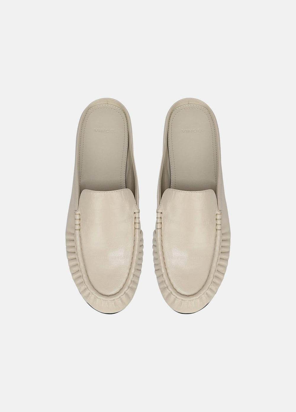 Tevin Leather Mule in Loafers & Flats - MOONLIGHT | VINCE Women