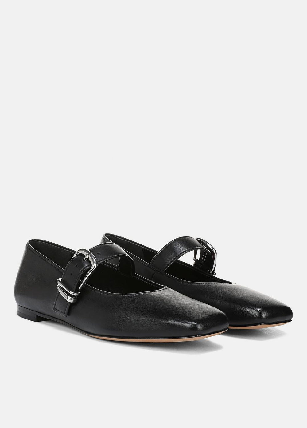 Daniela Leather Mary Jane Flat in Loafers & Flats - BLACK | VINCE Women