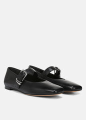Daniela Leather Mary Jane Flat in Loafers & Flats - BLACK | VINCE Women