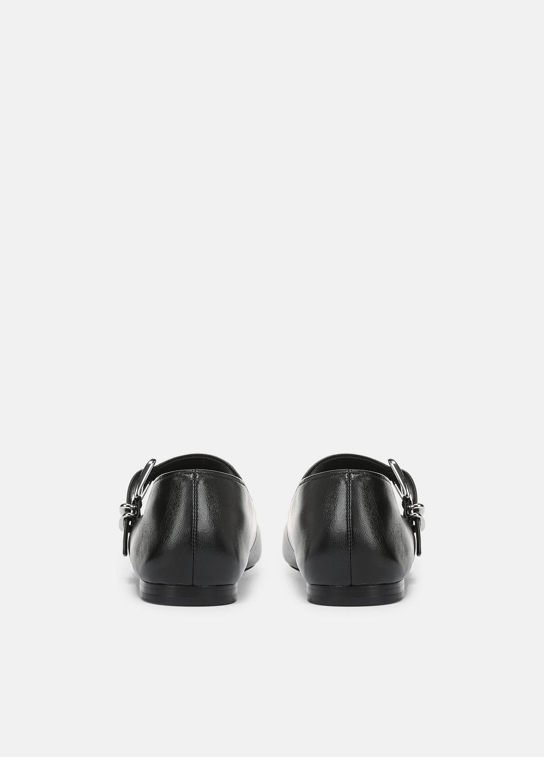 Daniela Leather Mary Jane Flat in Loafers & Flats - BLACK | VINCE Women