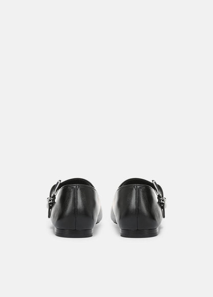 Daniela Leather Mary Jane Flat in Loafers & Flats - BLACK | VINCE Women