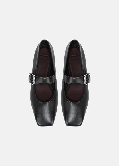 Daniela Leather Mary Jane Flat in Loafers & Flats - BLACK | VINCE Women
