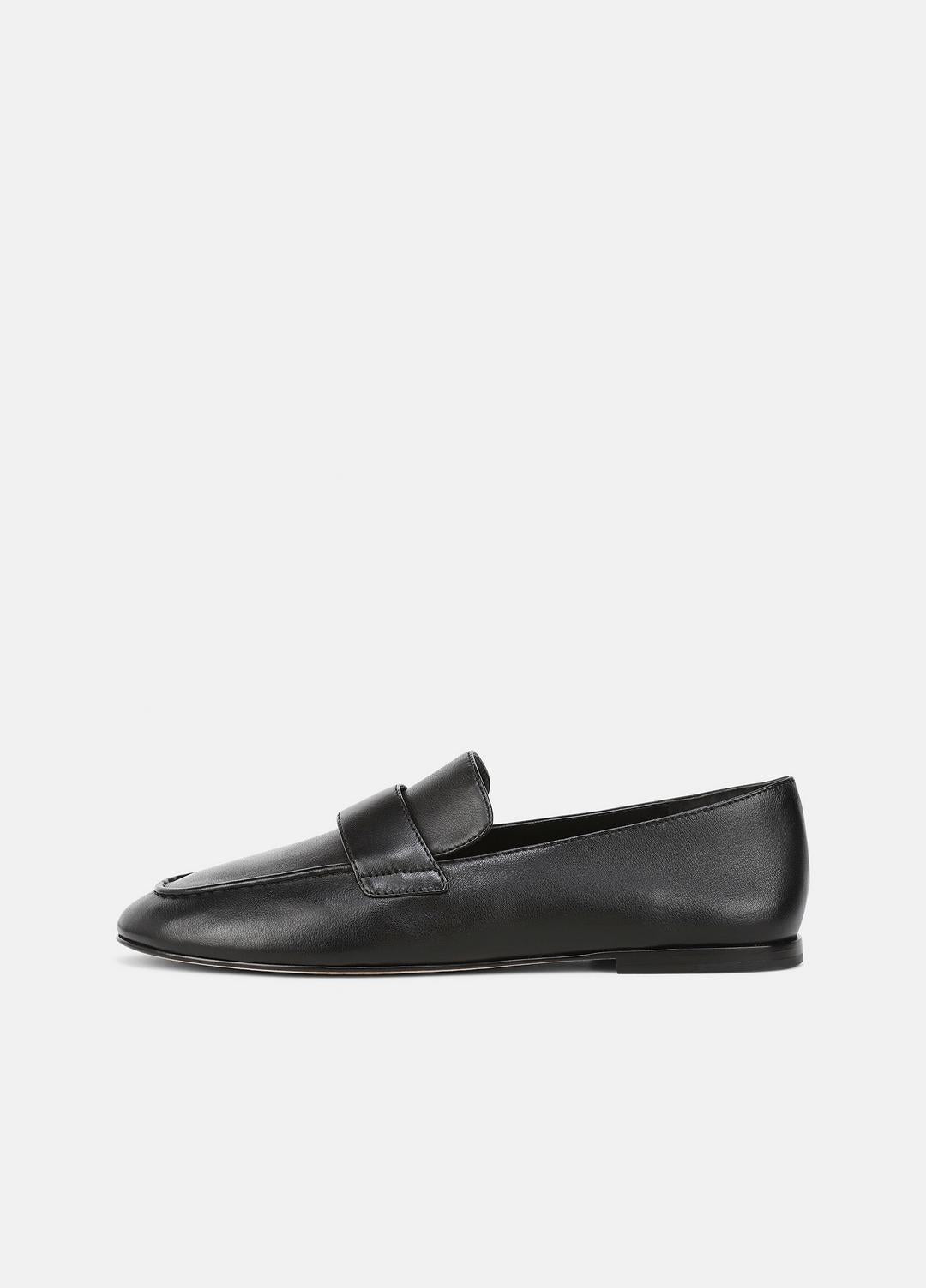 Tommi Leather Loafer in Loafers & Flats - BLACK | VINCE Women