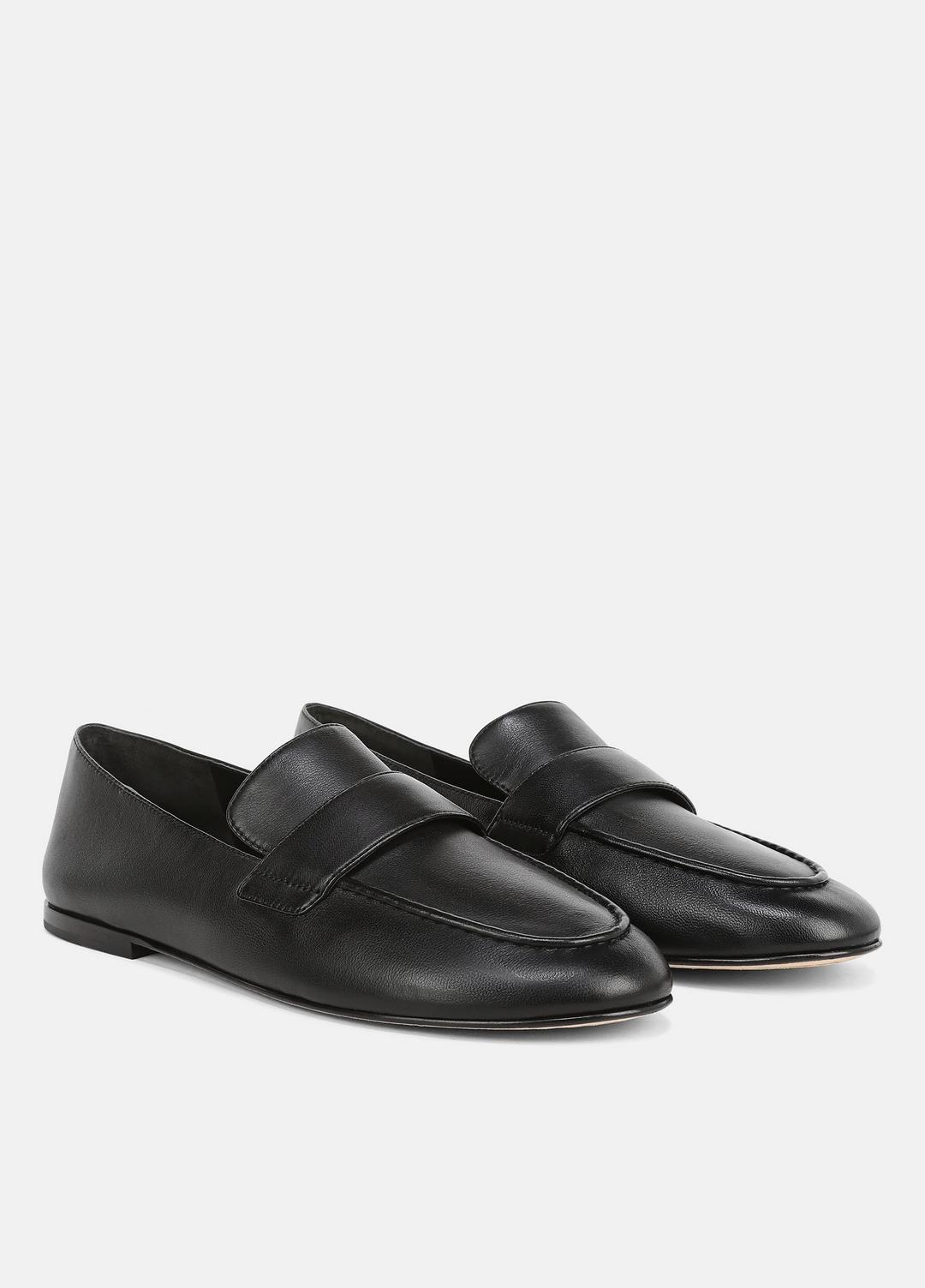 Tommi Leather Loafer in Loafers & Flats - BLACK | VINCE Women