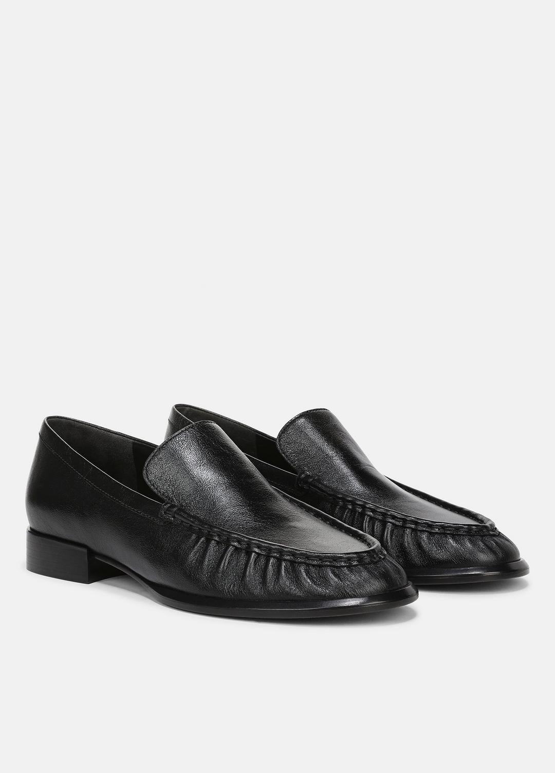 Nora Leather Loafer in Loafers & Flats - BLACK | VINCE Women
