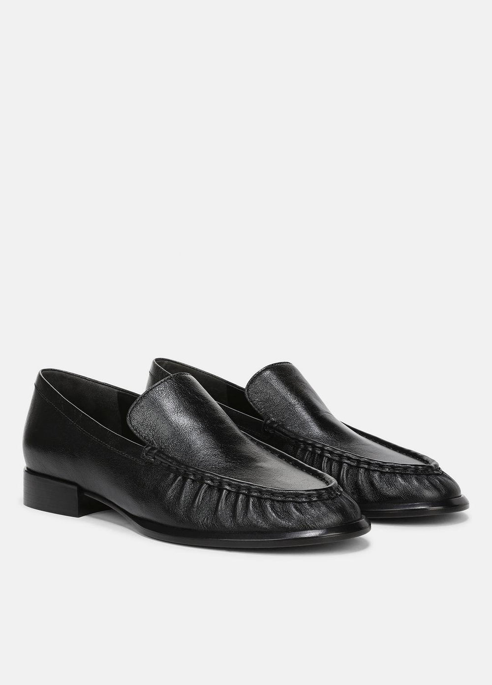 Nora Leather Loafer in Loafers & Flats - BLACK | VINCE Women