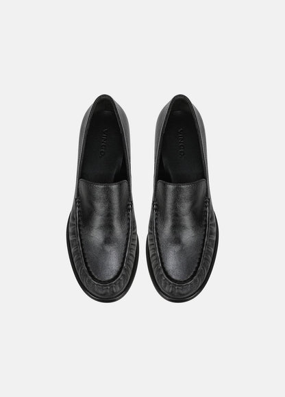 Nora Leather Loafer in Loafers & Flats - BLACK | VINCE Women