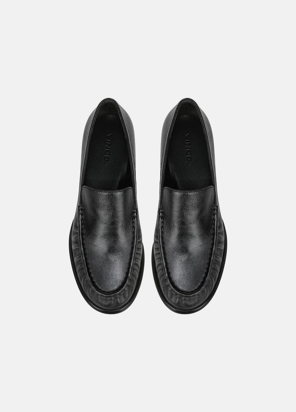 Nora Leather Loafer in Loafers & Flats - BLACK | VINCE Women