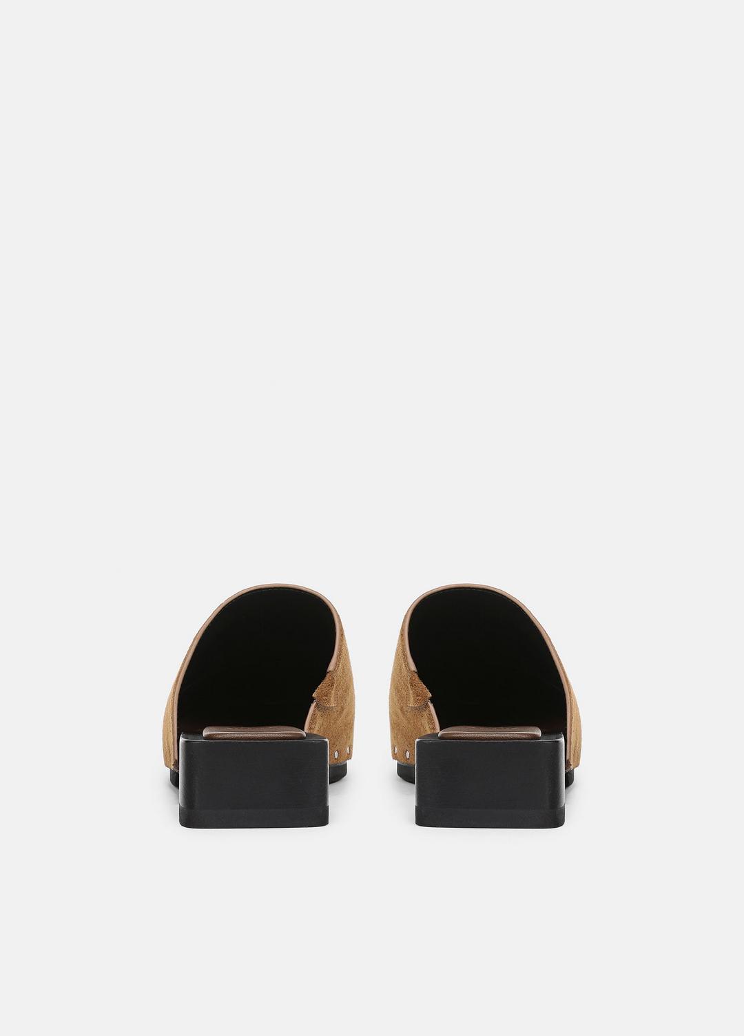 Margarita Suede Clog in Loafers & Flats - ELMWOOD | VINCE Women
