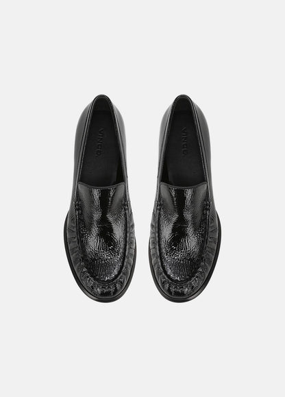 Nora Leather Loafer in Loafers & Flats - BLACK | VINCE Women