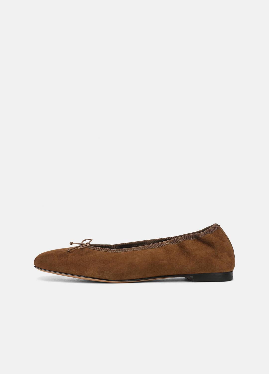 Darla Suede Ballet Flat in Loafers & Flats - ELMWOOD | VINCE Women