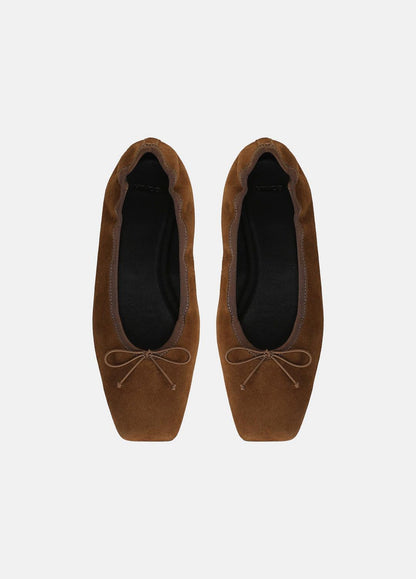 Darla Suede Ballet Flat in Loafers & Flats - ELMWOOD | VINCE Women