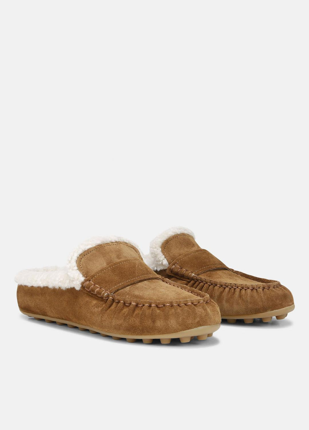 Berkley Shearling Driving Mule in Loafers & Flats - ELM WOOD | VINCE Women