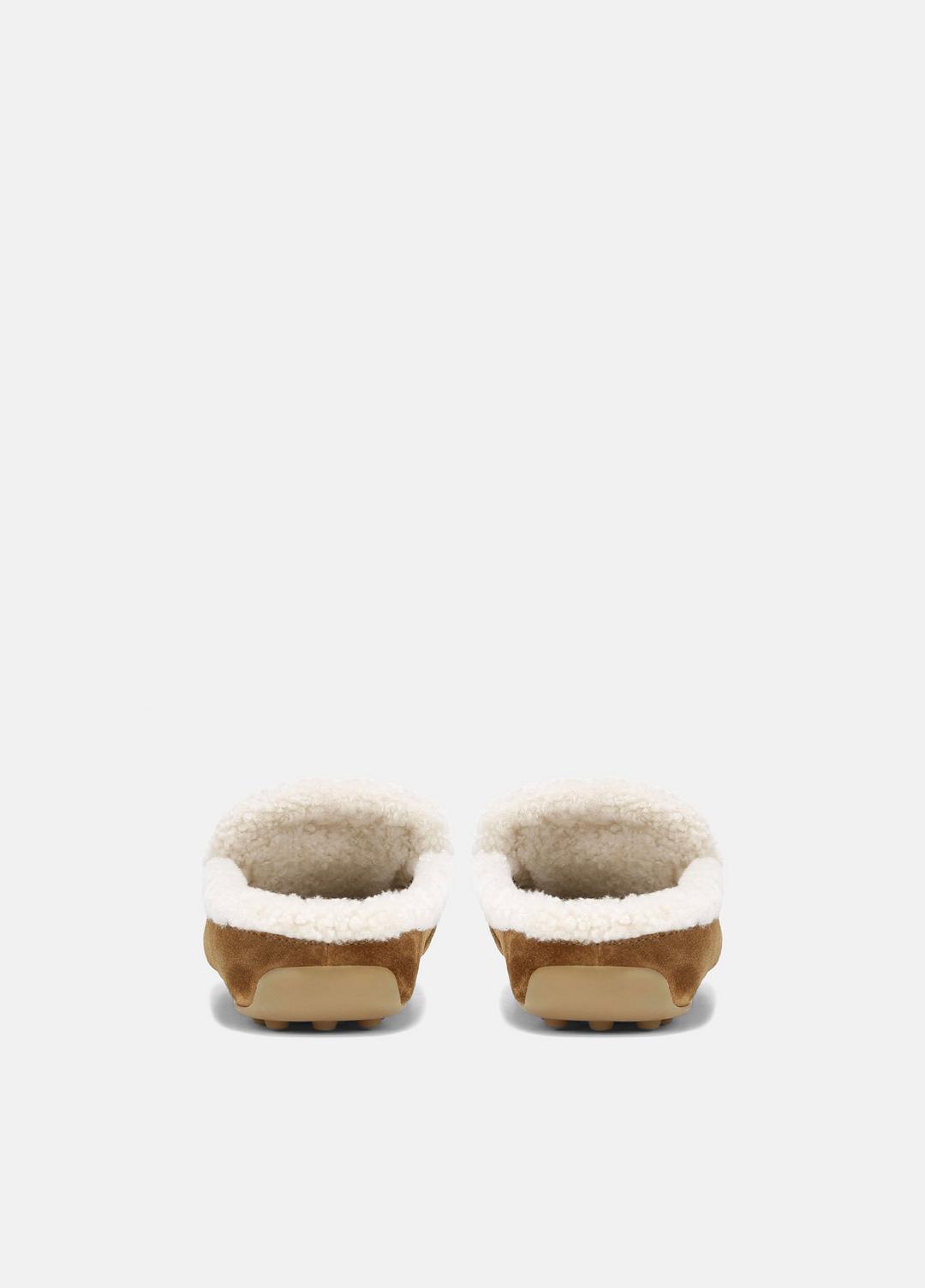 Berkley Shearling Driving Mule in Loafers & Flats - ELM WOOD | VINCE Women