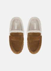 Berkley Shearling Driving Mule in Loafers & Flats - ELM WOOD | VINCE Women