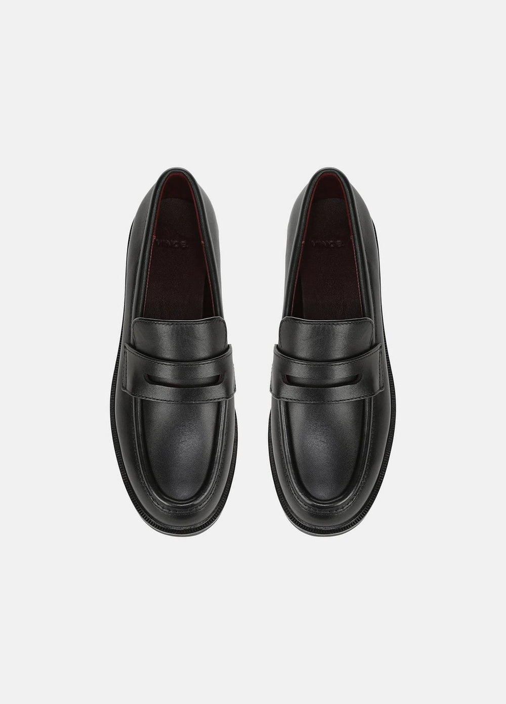 Siena Leather Lug-Sole Loafer in Loafers & Flats - BLACK | VINCE Women