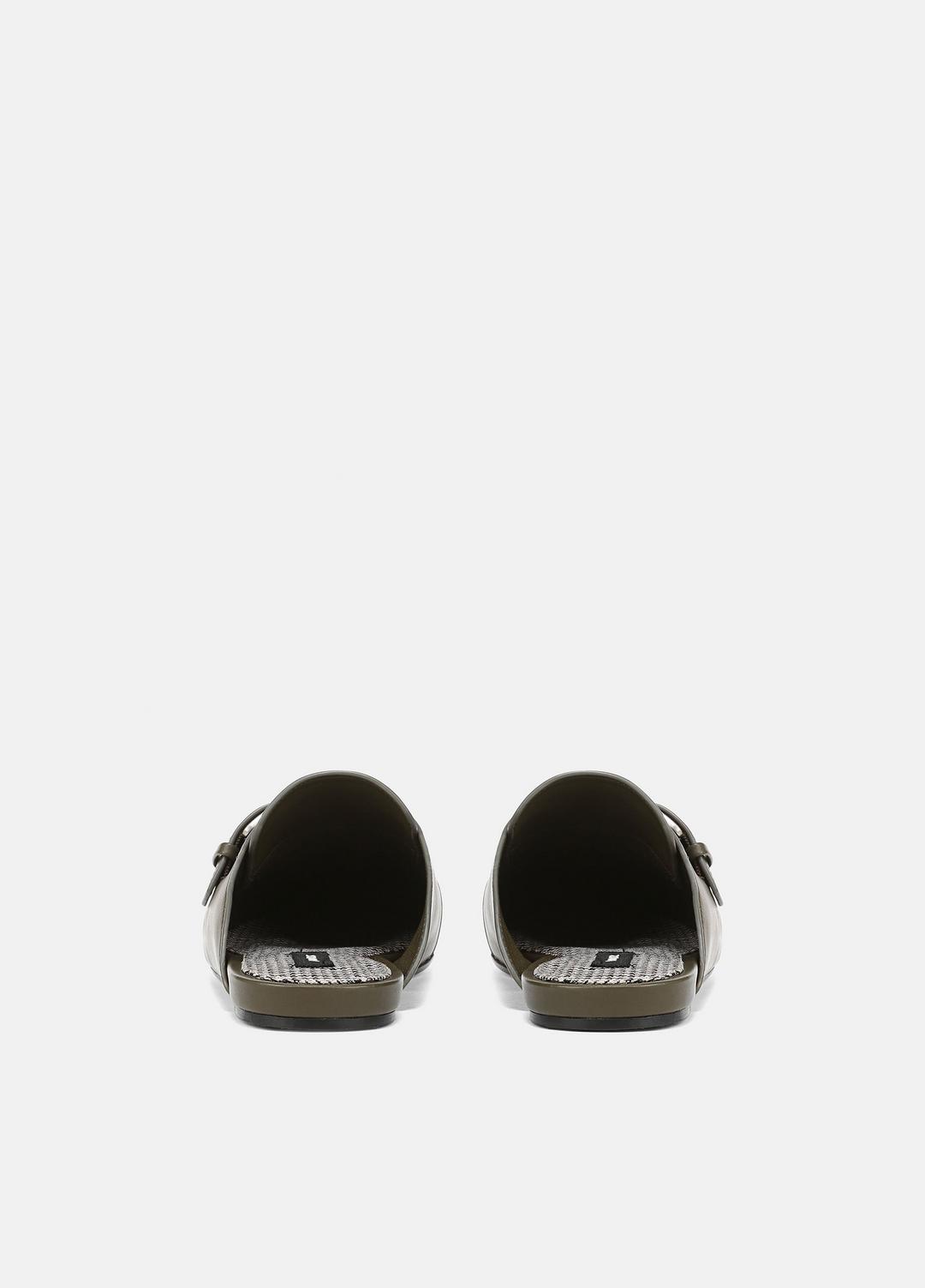 Minetta Leather Loafer Mule in Loafers & Flats - MILITARE | VINCE Women