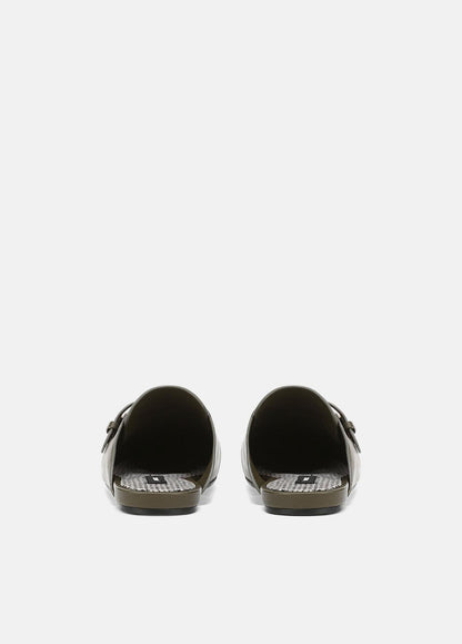Minetta Leather Loafer Mule in Loafers & Flats - MILITARE | VINCE Women