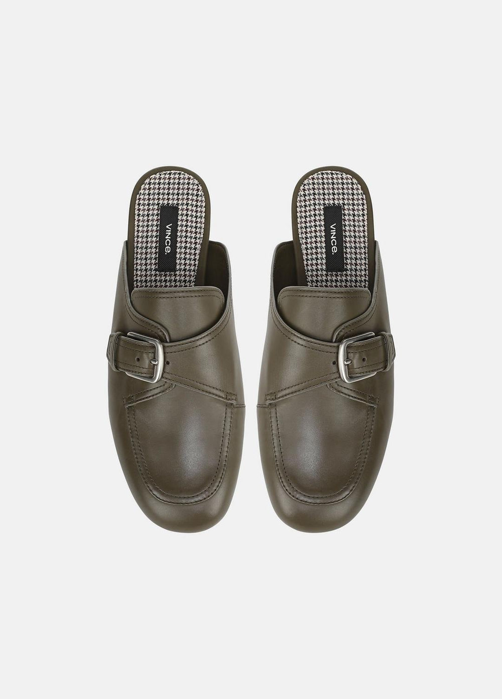 Minetta Leather Loafer Mule in Loafers & Flats - MILITARE | VINCE Women