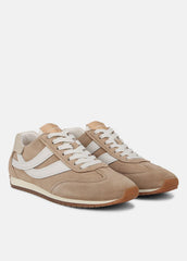 Oasis Suede and Leather Runner Sneaker in Sneakers - NEW CAMEL/WHITE FOAM | VINCE Women