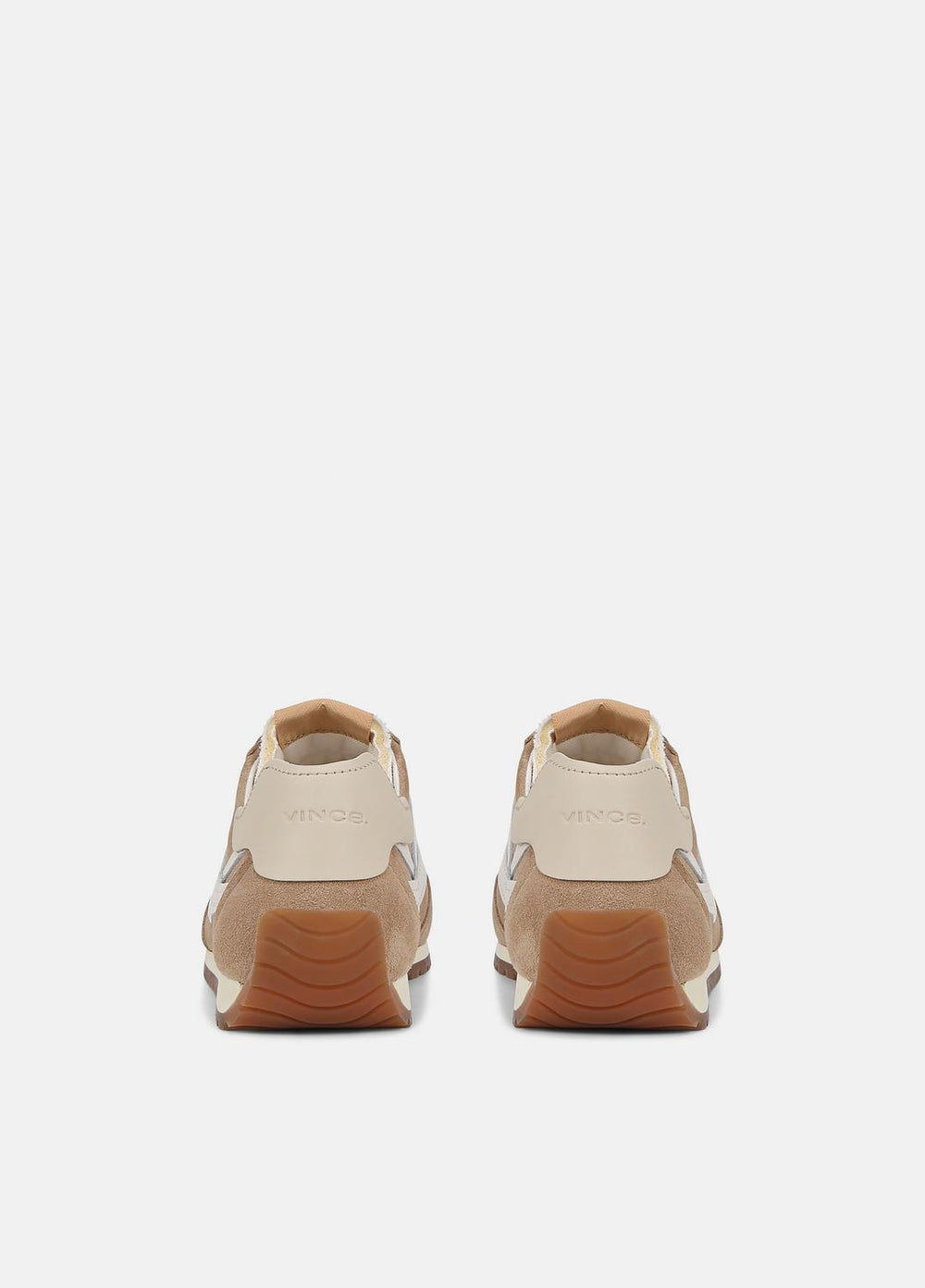 Oasis Suede and Leather Runner Sneaker in Sneakers - NEW CAMEL/WHITE FOAM | VINCE Women